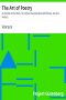 [Gutenberg 9175] • The Art of Poetry: an Epistle to the Pisos / Q. Horatii Flacci Epistola Ad Pisones, De Arte Poetica.